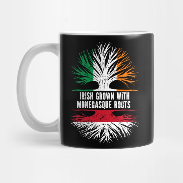 Irish Grown With Monegasque Roots Ireland Flag by silvercoin